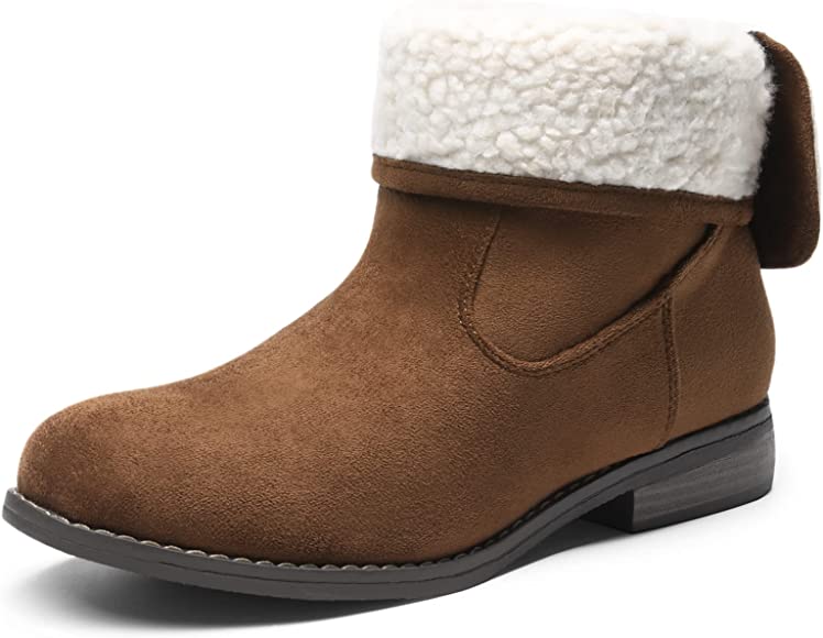 Botas para mujer plegables de borreguito 