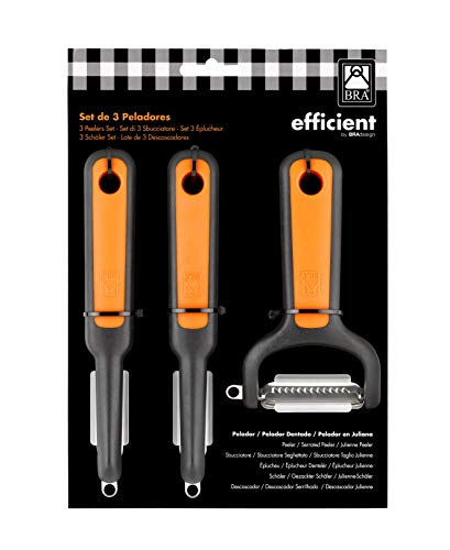 BRA Efficient Set de 3 peladores de cocina