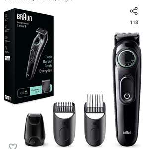 Braun Recortadora de Barba Series 3, Máquina Cortar Pelo, Cortapelos Hombre con 50 Minutos de Autonomía