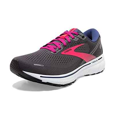 Brooks Ghost 14, Zapatillas para Correr Mujer, Pearl/Black/Pink, 40.5 EU