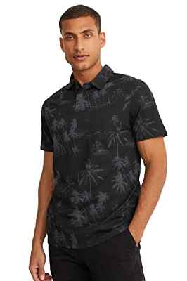 C&A Polo de algodón para hombre, Negro , L