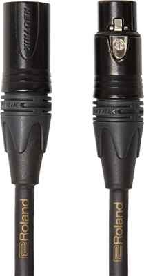 Cable de micrófono Roland RMC-B50 de la serie Gold — Cuatro conductores, 3 m