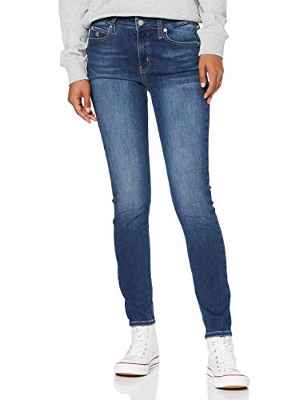 Calvin Klein Jeans Ckj Rise Skinny Vaqueros, Mid Blue, 27W / 30L para Mujer