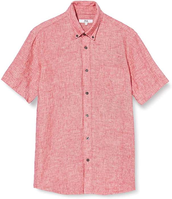 Camisa Lino de Manga Corta 