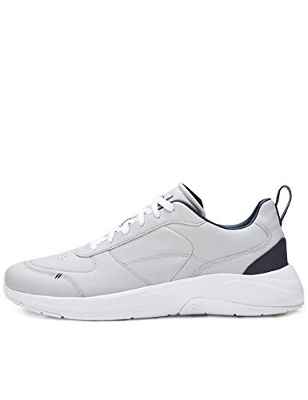 CARE OF by PUMA Zapatillas bajas informales en cuero para hombre, Gris, 44.5 EU