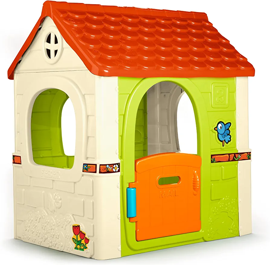 Casita infantil de juegos con puerta abatible