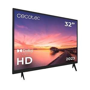 Cecotec Televisor TV 0 Series 0032. Pantalla de 32 Pulgadas, HD, Sistema Dolby, Memoria Flash, Conectividad HDMI/USB, Mando a Distancia