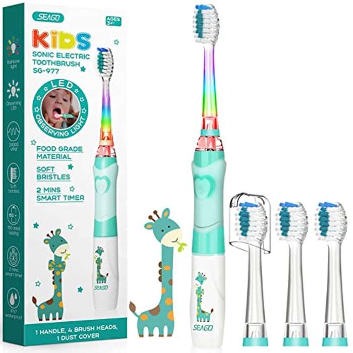 Cepillo de Dientes Infantil Eléctrico Para Niños 3–12 Años Kids