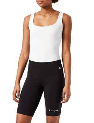 Champion American Classics High Waist Biker, Pantalones cortos, para Mujer, Nero, L