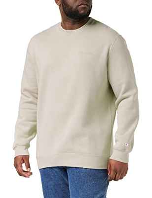 Champion American Classics Small Script Logo Crewneck Sudadera, Marrón (Tórtola), S para Hombre