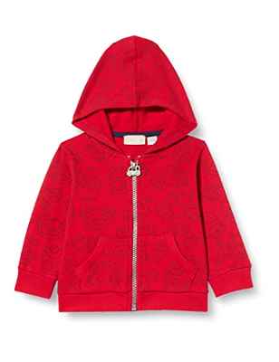 Chicco Chaqueta DE Punto con Capucha Sudadera, Rojo, 6 Meses para Bebés