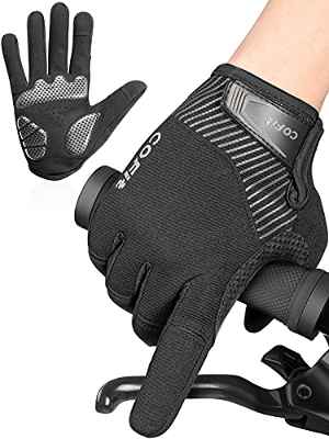 COFIT Guantes de Ciclismo Antideslizantes, Guantes Unisex de Dedo Completo Guantes de Bicicleta con Pantalla Táctil para Montar en BMX ATV MTB, Ciclismo en Bicicleta-M/ L/ XL/ XXL