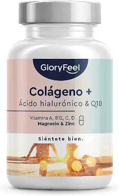 Colágeno Marino Hidrolizado + Ácido hialurónico + Coenzima Q10 + Magnesio