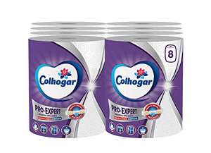 Colhogar Pro-Expert Jumbo 8x1, Papel Cocina Muy Resistente, 8 Rollos Extra Grandes