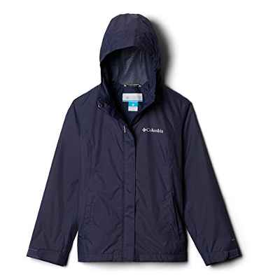 Columbia Arcadia, Chaqueta de Lluvia, Niña, Azul oscuro (Nocturnal), XXS