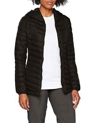 Columbia Powder Lite Light Hooded - Chaqueta con Capucha, Mujer, Negro, S