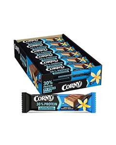 Corny Protein Barritas con Vainilla recubiertas de Chocolate con 30% de Proteína y Sin Azúcares Añadidos 18 x 50 g