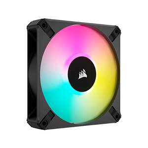 Corsair iCUE AF120 RGB ELITE de 120 mm Ventilador PWM - Ocho LED RGB - Tecnología AirGuide - Rodamiento Dinámico por Líquido