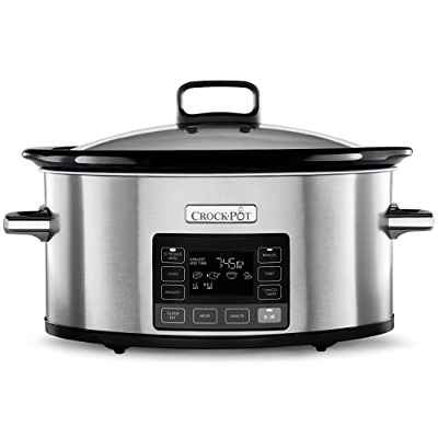 Crockpot olla de cocción lenta digital con tecnología TimeSelect | Pantalla digital y planificador de comidas programable | 5,6 l (más de 7 personas) | Para todo tipo de recetas