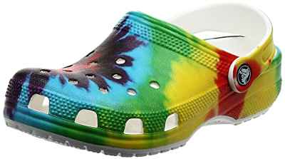 Crocs Classic Tie Dye Clogs, Clog Unisex Adulto, Multi, 40 EU