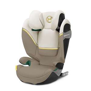 Cybex Gold Silla de coche Solution S2 i-Fix, Para coches con y sin ISOFIX, 100 - 150 cm, De 3 a 12 años aprox. (15 - 50 kg), Beige