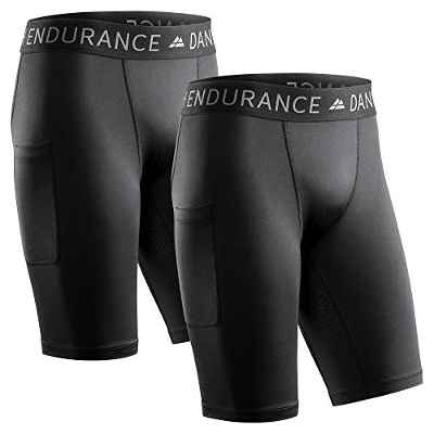 DANISH ENDURANCE Compression Tights 2-Pack (Negro, M)