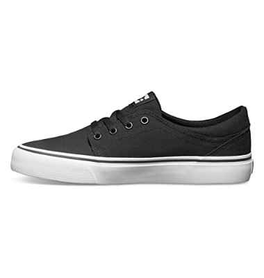 DC Trase TX M, Zapatillas de Skateboard Hombre, Black/White, 43 EU
