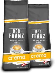 Der-Franz - Café Crema con certificación UTZ, molido, 2 x 500 g