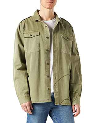 Desigual Chaq_Quim Jacket, Green, XXL Mens