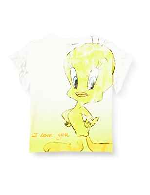 Desigual TS_Foster Camiseta, Amarillo, 11-12 Años para Niñas