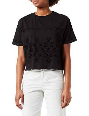 Desigual TS_Padel Camiseta, Black, M para Mujer