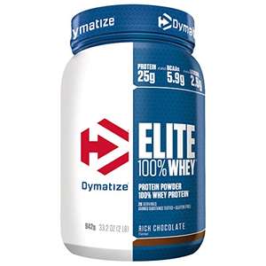 Dymatize Elite 100% Whey Rich Chocolate 942g - Pulverizador de alta Poteína y Baja Azúcar