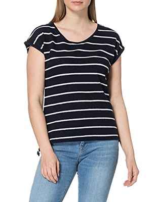 edc by Esprit 041cc1k321 Camiseta, 400/azul Marino, XL para Mujer