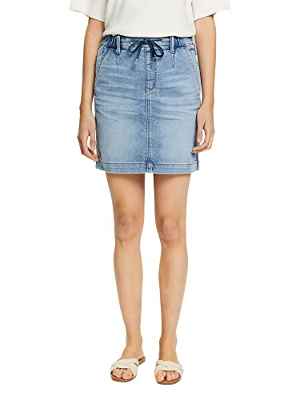 edc by Esprit 042cc1d301 Falda, 903/Azul Light Wash, 60 para Mujer