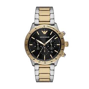 Emporio Armani Reloj Hombre, Movimiento cronógrafo, 43MM Caja de acero inoxidable