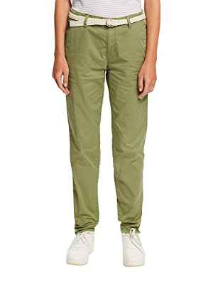 Esprit 992EE1B301 Pantalones Chinos, Light Khaki, 42W / 32L para Mujer