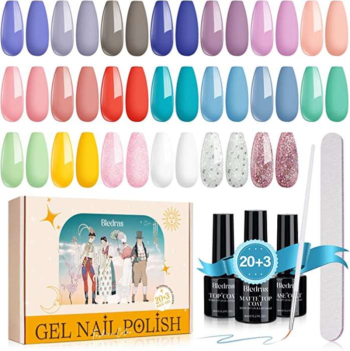 Estuche con 23 esmaltes semipermanentes 