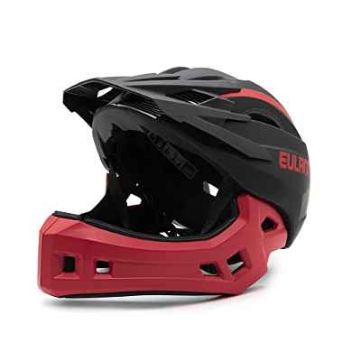 EULANT Niños Cascos de Bicicleta Versión Actualizada Casco Integral con la Guardia de Barbilla para Niños Seguridad Protectora Casco Niños y Niñas para Balance Bike Scooter Patines