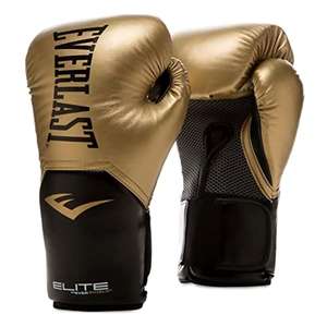 EVERLAST Elite - Guantes de entrenamiento , 2 colores a elegir DORADO o NEGRO