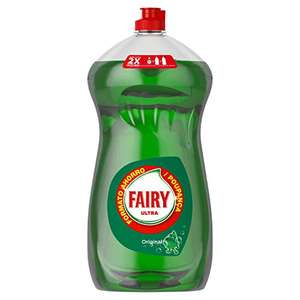 Fairy Ultra Líquido Lav. Verde Oscuro con LiftAction 1015 ml sin remojo, sin grasa, sin dificultad, suave con la piel
