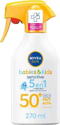  Filtro solar Nivea Sun Babies & Kids Sensitive Spray FP50+