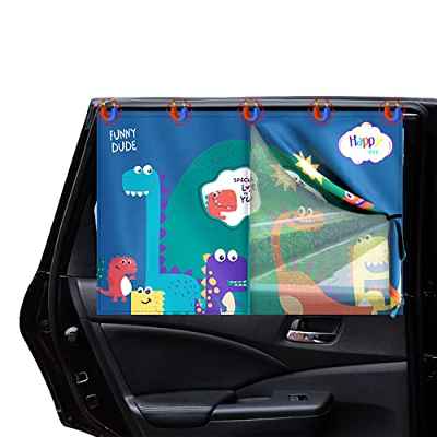 FINEVERNEK Parasol para coche para niños 68 x 50 cm, Parasol Coche Infantil, Parasol Coche Infantil Lateral, Parasol Coche Infantil Lateral Iman