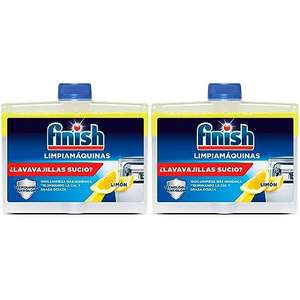 Finish Líquido para Lavavajillas, Limpia lavavajillas contra el mal olor, la cal y la grasa del lavaplatos, limpiador lavavajillas