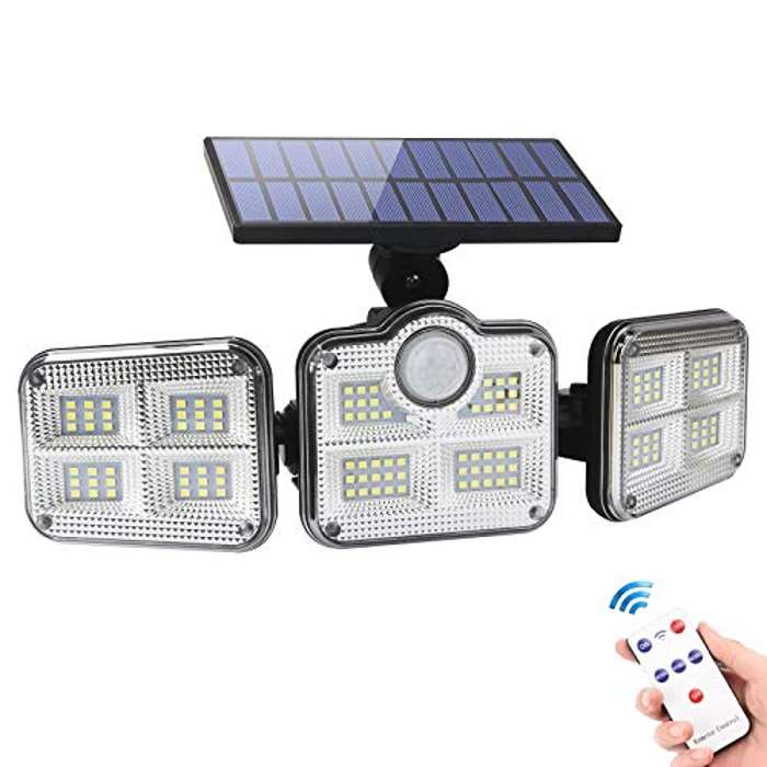 Foco Solar Led Exterior con Sensor de Movimiento
