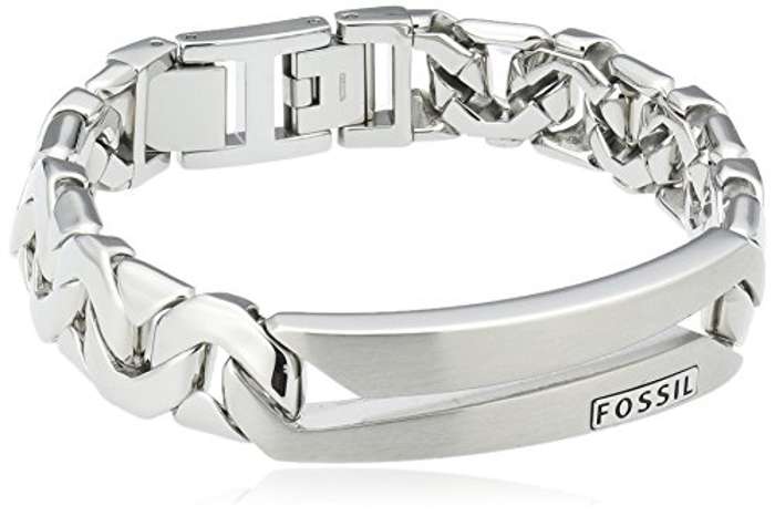 Fossil Pulsera para hombre acero inox