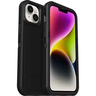 Funda para iPhone 14 Plus OtterBox Defender XT con MagSafe, resistente a golpes y caídas, Ultra-Rugerizada, Testada 5x con estándares Militares anticaídas, Negro, Sin caja retail