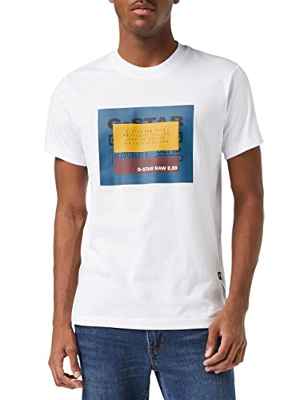 G-STAR RAW, hombres Camiseta Covered Originals, Blanco (white 336-110), XXL