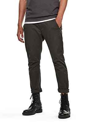 G-STAR RAW Vetar Slim Chino Pantalones, Gris (Asfalt C072-995), 35W x 38L para Hombre