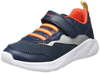 Geox J SPRINTYE BOY, Zapatillas, para Niños, (Azul Marino.), 34 EU
