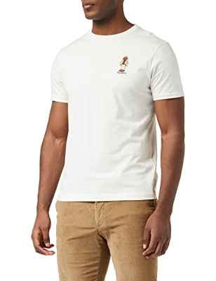 Hackett London Harry tee Camiseta, Cannoli Cream, L para Hombre